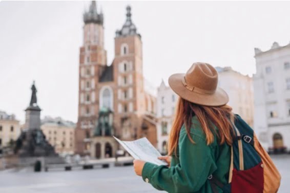 Kobieta zwiedza Kraków w jeden dzień
